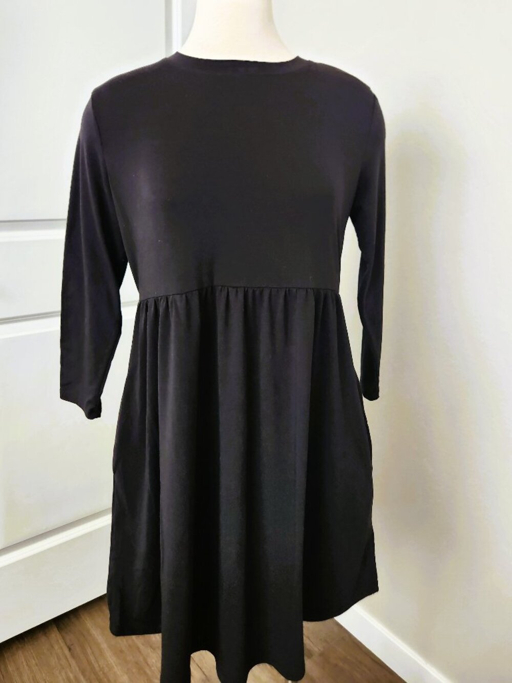 24/7 by Maurices 3/4 Sleeve Babydoll Dress Women's Size Medium